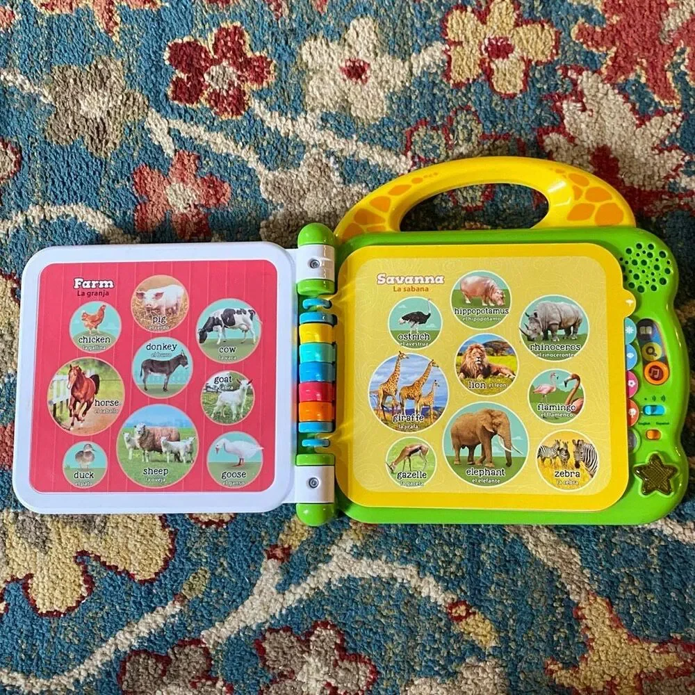 LeapFrog 100 Animals Book English Spanish Learning
